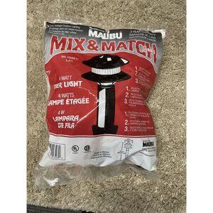 Malibu Mix & Match 4W Tier Light Outdoor Lighting Black NEW